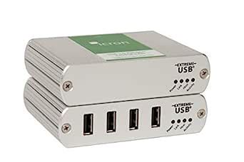 Icron USB 2.0 Ranger 2304GE-LAN 4-port USB 2.0 Ethernet LAN Extender ...