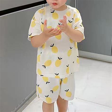 Avrntaa Kids Pajamas Clearance $5 - Cute Dinosaur Graphic Short Sets ...