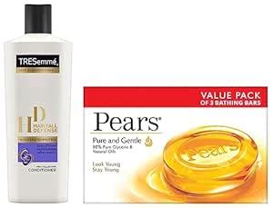 Buy Pears Pure And Gentle Soap Bar, 125g (Pack Of 3) & TRESemme Hair ...
