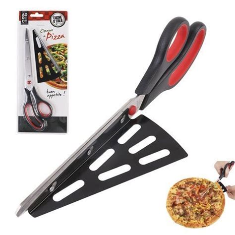 Buy Baskety Stainless Steel Oversize Sharp Red Pizza Scissor Cutter ...