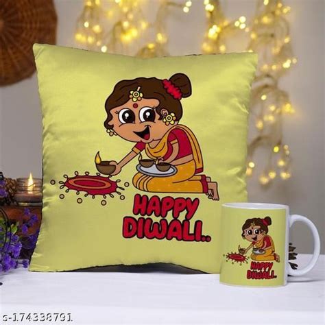 Diwali Gifts :: Combo :: Special Diwali Combo :: Diwali Mug N Cushion Combo