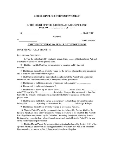 Written Statement Examples 的图像结果