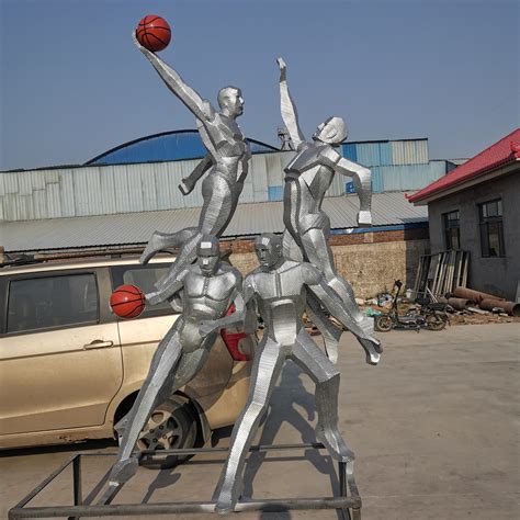 不锈钢制作而成运动篮球雕塑|手工艺|其他手工艺|千龙雕塑 - 原创作品 - 站酷 (ZCOOL)