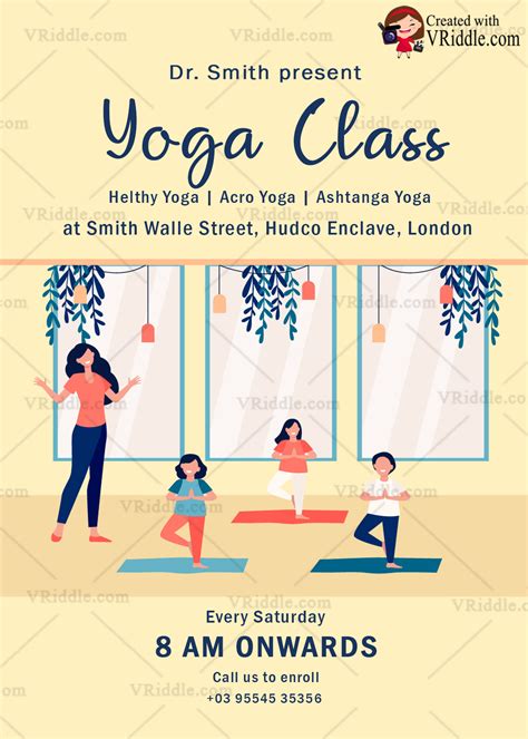 Yoga Class Poster