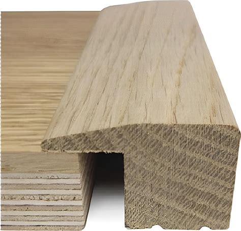 Solid Oak Door Threshold Strip - 20mm L Section Door Bar, 90cm Wooden ...