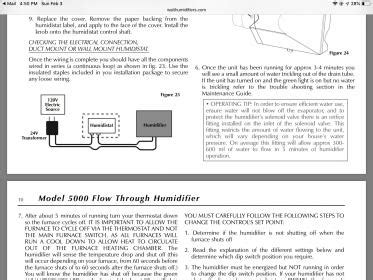 Image result for Wait 6000 Wiring Humidifier Problem