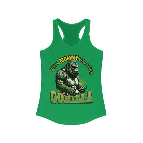 Gorillas Lover Women's Racerback Tank, Just A Mommy Who Loves Gorilla - Walmart.com