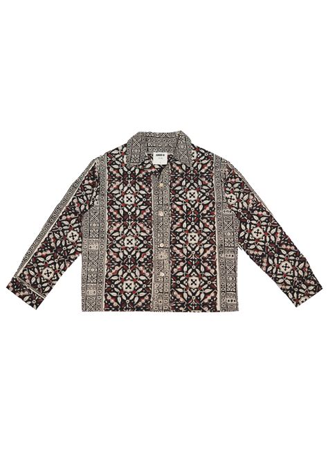 Syahi Begar Block Printed Shacket – AakarTaro