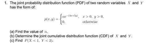 Image result for Joint Distribution Function