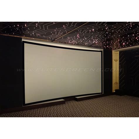 Elite Screens CURVE92WH1 - 92 Inches Lunette 2 Curved Frame4K/8K UHD F ...