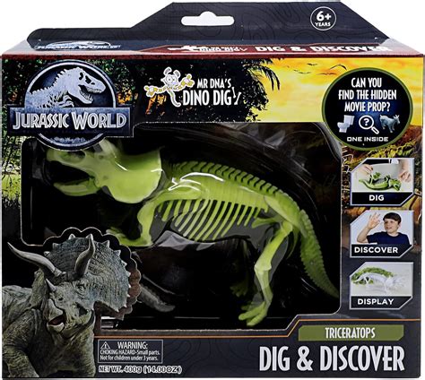 Buy Jurassic World Mr DNA’s Dino Dig Triceratops Clash Edition - Slimy ...