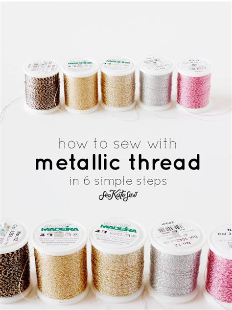 Image result for Using Metallic Thread On Sewing Machine