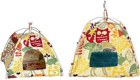 Q-XIAOKEAI Bird Nest House Bed Parrot Habitat Cave Hanging Tent India ...