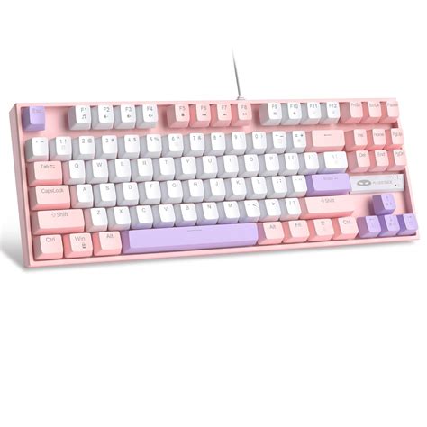 Amazon.in: Buy MageGee 75% Pink Red Switch Gaming Mechanical Keyboard ...