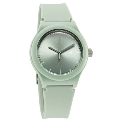 Buy Online Fastrack Tees Urbanique Quartz Analog Green Dial Silicon ...