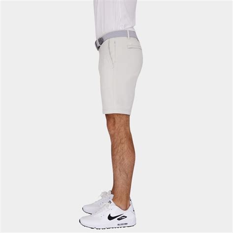 7 Inch Inseam Golf Shorts: Cloud White | Avalon Golf