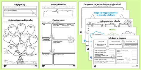 Mój pierwszy dzień w szkole | Karty pracy | Zestaw