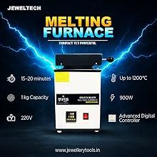 Surya Gold & Silver Melting Furnace Machine for Jewellery (1kg Capacity ...