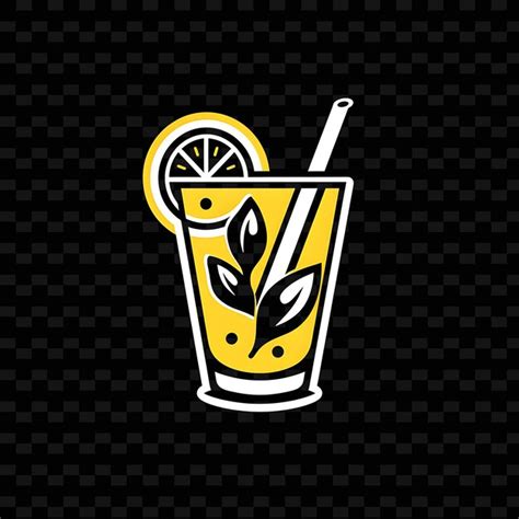 Passionfruit iced tea logo with passionfruit and tea leaves png ...