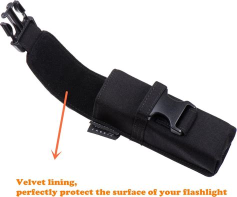 Buy Weltool Tactical Molle Flashlight Holster Cordura Material Holder ...