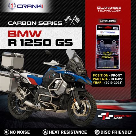 Carbon Brake Pads For BMW R 1250 GS (2019-2023) - Front - CFB427- 2 Se ...