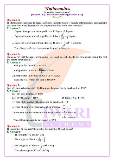 Image result for Class 6 Math Chapter 12 Solution