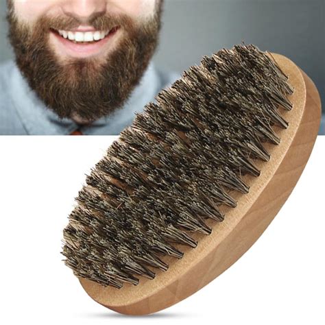 Boar Bristle Beard Brush, Fapiwen Beard Brush For Men, Mustache Brush ...