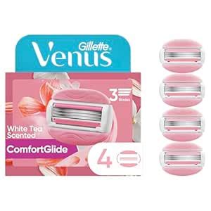Gillette Venus Spa Women's White Tea Scented Razor Blade Refills 4 ...