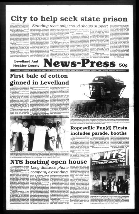 Levelland and Hockley County News-Press (Levelland, Tex.), Vol. 13, No ...