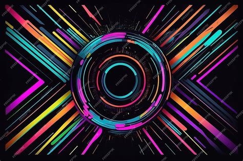 Premium Photo | Retrofuturism poster design in trend retro line style ...