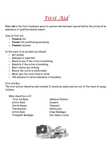 Image result for Introduction for First Aid Project