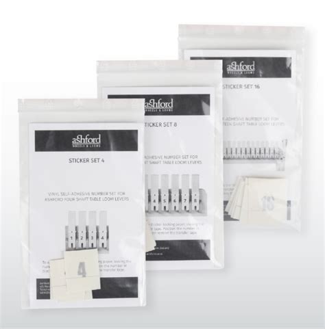 Ashford Table Loom Lever Sticker Set – LoftyFiber