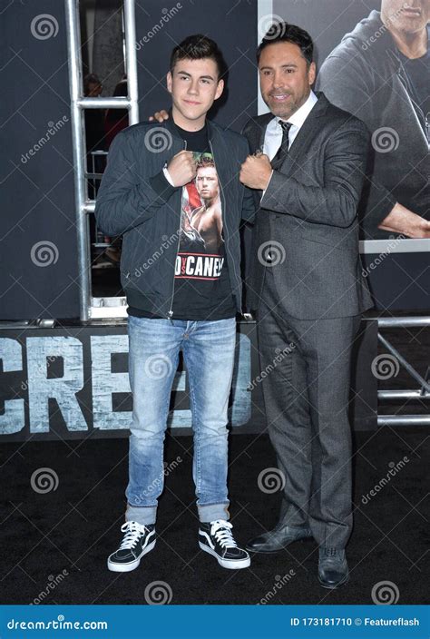 Oscar De La Hoya & Devon De La Hoya Editorial Image - Image of father ...