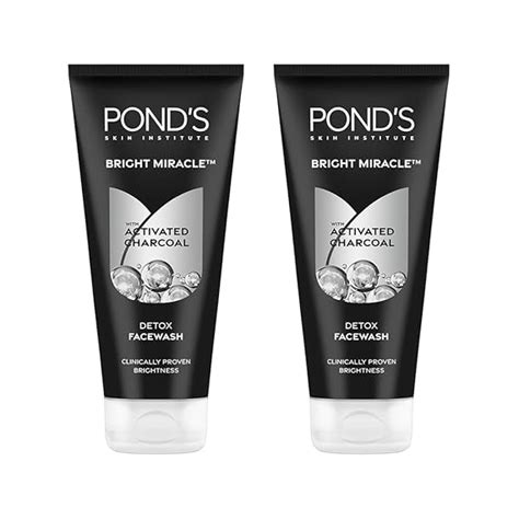 POND's Ponds Bright Miracle Detox Facewash With 10X Power Of Charcoal ...