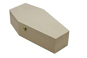Buy Creative Hobbies Large 12 Inch Halloween Coffin Box, Hinged ...