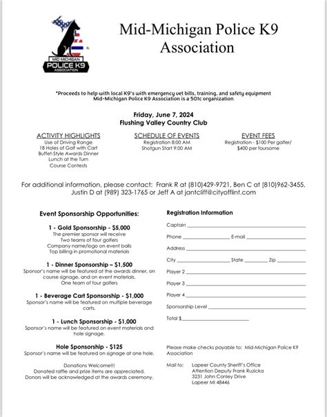 Mid Michigan Police K9 golf outing , Flushing Valley Golf Club, Sports ...