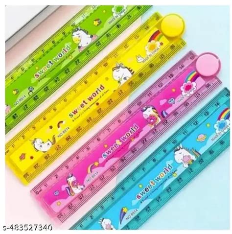 4 Pcs Geometry Scale for Kids boys and Girls
