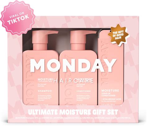 Amazon.com : Monday Giftset - Moisture 12oz Shampoo & Conditioner Set ...