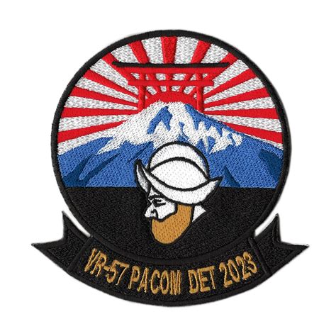 アメリカ海軍 U.S.NAVY 厚木航空基地 VR-57 PACOM DET 2023 ベルクロ付「燦吉 さんきち SANKICHI ...