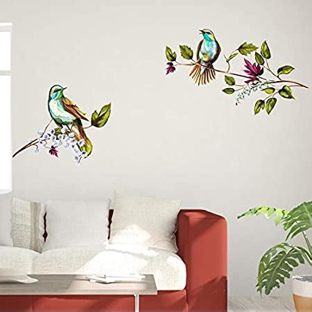 Decals Design 'Peacock Birds Nature' Wall Sticker (PVC Vinyl, 60 cm x ...