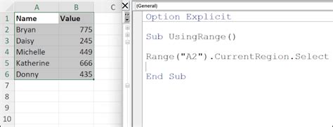 Excel VBA Range Methods 的图像结果
