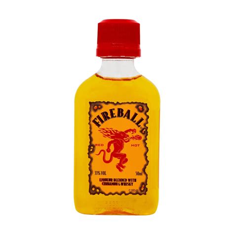 LICOR FIREBALL MINIATURA 50ML - Cia do Whisky | A sua fonte confiável ...