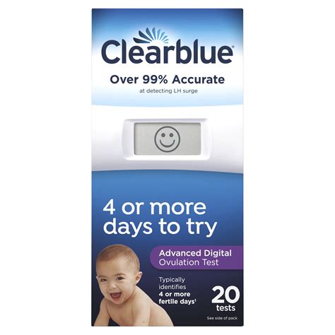 Clearblue Advanced Digital Ovulation Test, Predictor Kit, 20 Tests HSA ...