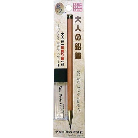 Kitaboshi 2.0mm Mechanical Pencil, Wooden Barrel, With Lead Sharpener ...