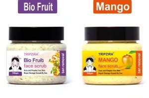 TRIPZIRA BIO FRUIT Face Scrub And MANGO Face Scrub For , Face & Body ...