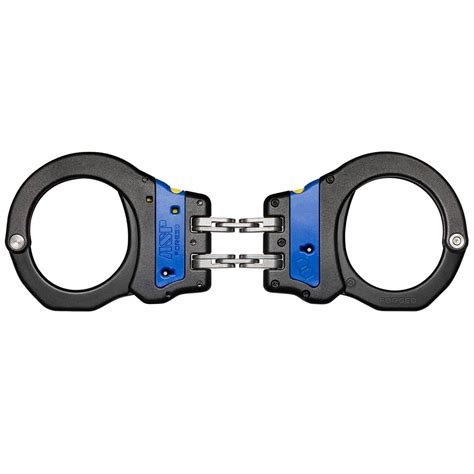 ASP Blue Line Aluminum Ultra Plus Hinged Handcuffs 56076