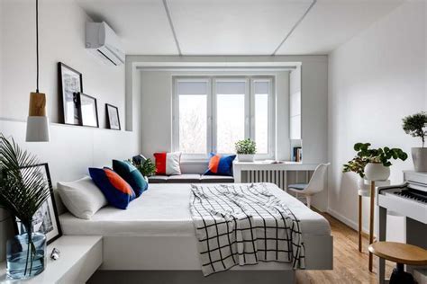 32平小户型单身公寓，黑白灰+木色，打造与众不同的北欧风美宅_装修_空间_卧室