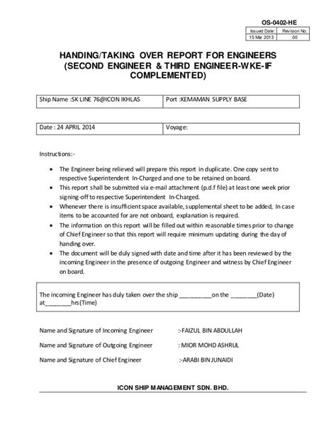 Image result for Project Handing Over Report Sample