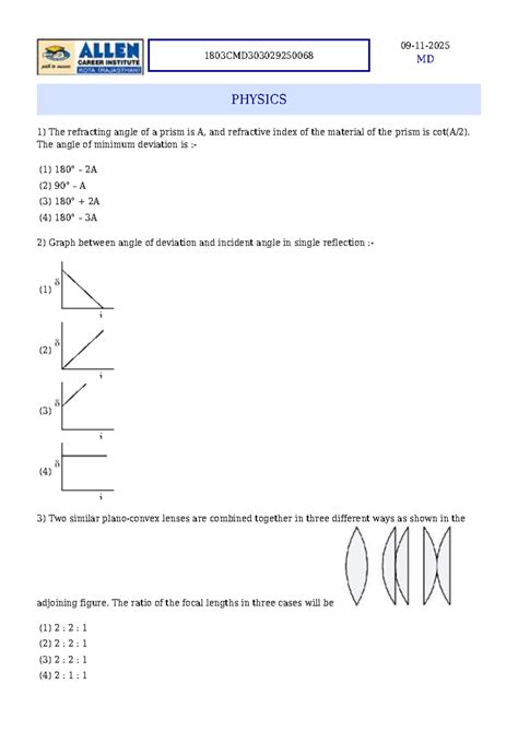 R8 - The Reflecting Angle of a Prism: A Study on Minimum Deviation ...