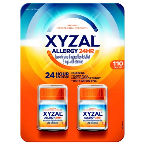 Xyzal Allergy 24 Hour Antihistamine 5 mg., 110 ct. | BJ's Wholesale Club